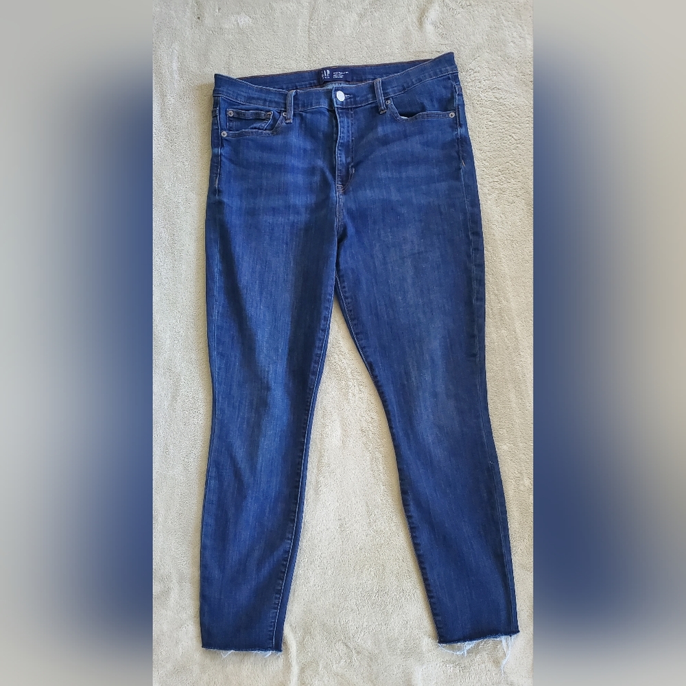 Gap, hih-rise legging, blue, size 12